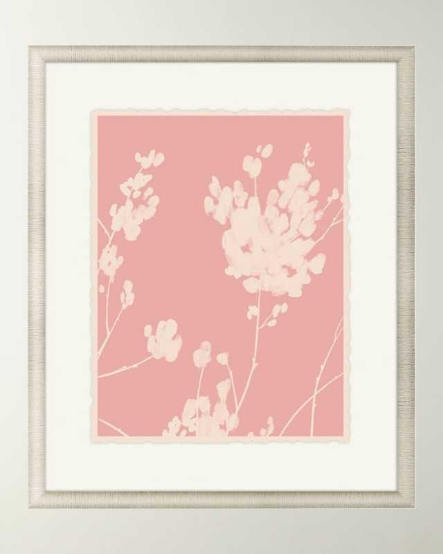 "Wildflower Silhouette II" Framed Giclee